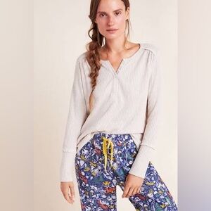 Anthropologie Elizabeth Waffle top